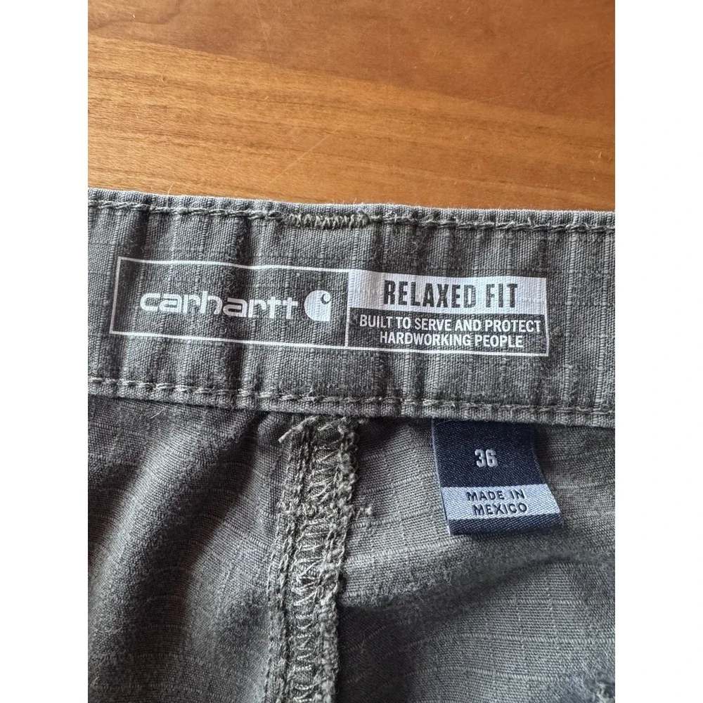 Carhartt Men's Sz 36 Gravel Gray Rugged Flex Relaxed Cargo Shorts Outdoors‎ Work